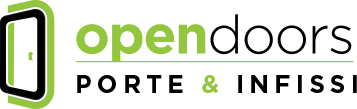 Il logo di Open Doors, il negozio di porte e infissi a Modica in provincia di Ragusa